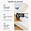 Infographie détails du tapis de jeu éducatif pliable, épaisseur 1 cm et bords soignés - Bébé Lova