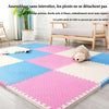 Tapis puzzle EVA assemblé sans espace entre les dalles pour une aire de jeu sécurisée - Bébé Lova