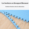 Bordures amovibles du tapis puzzle EVA permettant un ajustement précis selon l'espace disponible - Bébé Lova