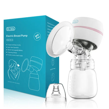 Tire-lait électrique rose avec boîte de rangement et tétine pour biberon - Bébé Lova