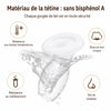 Tire-lait SiliManual matériau silicone sans bisphénol résistant doux inodore - Bébé Lova