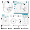 Coffret complet du tire-lait électrique wearable avec accessoires, câble USB et guide d’utilisation - Bébé Lova