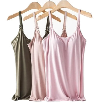 Collection de tops d’allaitement disponibles en plusieurs couleurs douces et modernes - Bébé Lova