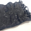 Détail dos avec laçage ajustable du corset GothicShape noir - Bébé Lova