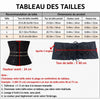 Tableau des tailles GothicShape S M L XL avec dimensions et tour de taille recommandé - Bébé Lova