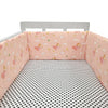 Tour de lit bébé NordicBump rose motif princesse et nuages pour fille - Bébé Lova