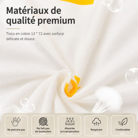 Tissu premium doux et respirant du tour de lit bébé NordicBump en coton haute qualité - Bébé Lova