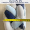 Tour de lit tressé bleu ciel, bleu marine et blanc avec diamètre d’environ 12 cm - Bébé Lova
