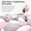 Tour de lit tressé moelleux en tissu ultra doux adapté aux peaux sensibles des bébés - Bébé Lova