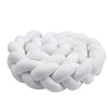 Tour de lit tressé blanc pur au style épuré pour lit de bébé - Bébé Lova