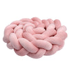 Tour de lit tressé rose tendre pour chambre de bébé fille - Bébé Lova