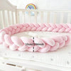 Tour de lit tressé rose pâle ShareTour hauteur 10cm berceau - Bébé Lova