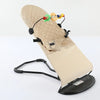 Transat bébé pliable beige avec jouets suspendus et assise confortable - Bébé Lova