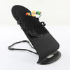 Transat balancelle bébé noir avec arche de jeux et structure pliable - Bébé Lova