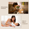 Veilleuse bruit blanc RGB tactile GlowSound utilisée pour alimentation nocturne et endormissement bébé - Bébé Lova