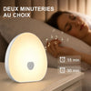 Veilleuse bruit blanc RGB tactile GlowSound avec double minuterie 15 et 30 minutes - Bébé Lova