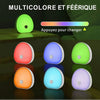 Veilleuse bruit blanc RGB tactile GlowSound avec éclairages multicolores féériques pour chambre bébé - Bébé Lova