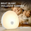 Veilleuse bruit blanc RGB tactile GlowSound avec bruit blanc, minuterie et éclairage pour le sommeil bébé - Bébé Lova