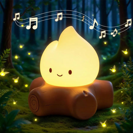 Veilleuse feu de camp décorative avec ambiance cosy et lumière chaude - Bébé Lova