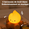 Réglage du volume sur veilleuse feu de camp avec bruit blanc intégré - Bébé Lova