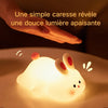 Veilleuse lapin RabbitLight allumée d'une simple caresse, lumière douce immédiate pour bébé - Bébé Lova