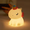 Variante Licorne RabbitLight veilleuse silicone tactile corne arc-en-ciel chambre bébé - Bébé Lova