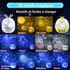 Veilleuse projecteur enfant avec 10 motifs lumineux interchangeables - Bébé Lova