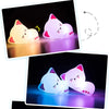 Veilleuse chat LED avec changement de couleurs et éclairage RGB relaxant - Bébé Lova